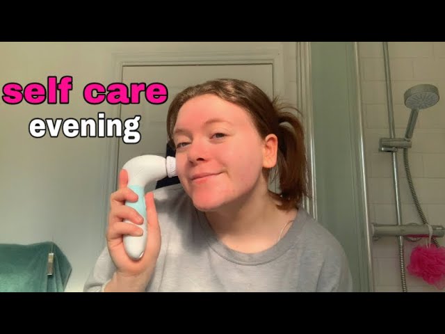 Self care evening + skin care routine