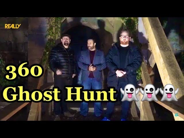 UK Haunted go Ghost Hunting with Really TV - 360 VR Experiment at Tutbury Castle Facebook Live