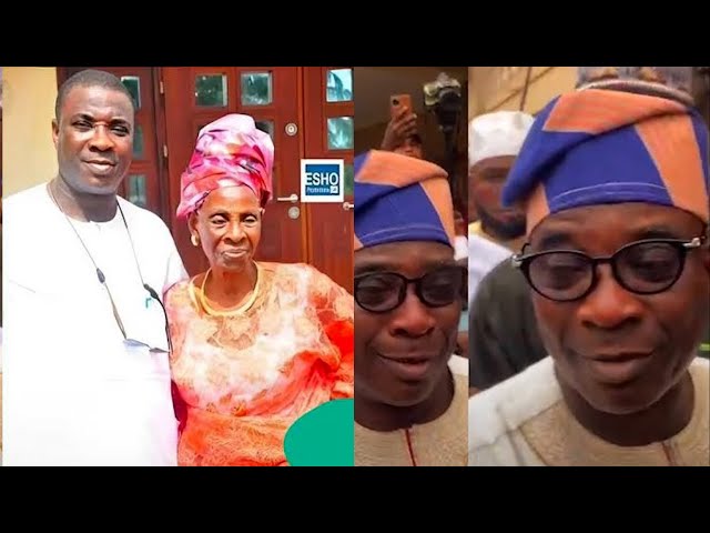 WASIU AYINDE's EMOTIONAL MOMENT AT HIS MOTHER'S BURIAL IN IJEBU-ODE