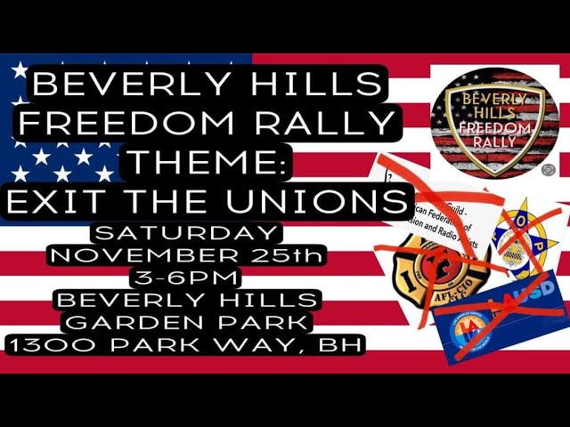 MAGA Monthly Rally in Beverly Hills on Nov 25-2023