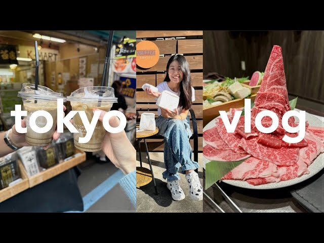 Japan Vlog 🇯🇵 | exploring the tokyo food scene, tsukiji market, matcha, sukiyaki, and more!