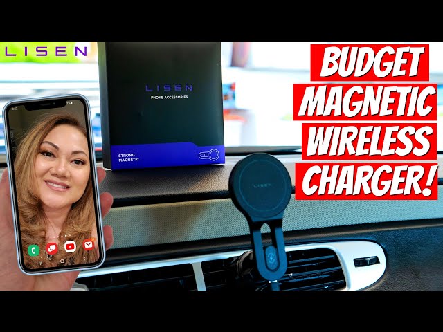 THE BEST  WIRELESS CAR PHONE CHARGER | LISEN 2E749 - INSTALL & REVIEW