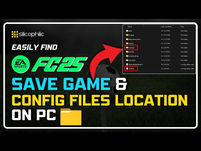 EA Sports FC 25: Find SAVE GAME Files & CONFIG Files | FC 25 SAVE FILE Location! [Easy Process]