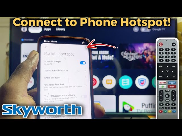 Skyworth Smart TV: How to Connect to Phone Hotspot