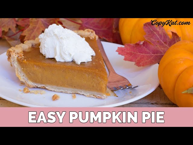 Easy Pumpkin Pie