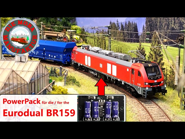 Retrofit energy storage - upgrade the mighty Eurodual BR 159 - model railway Train H0 1/87