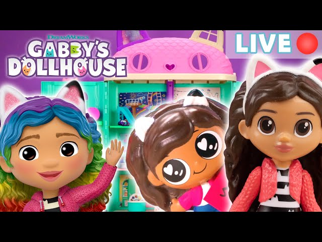 🔴 GABBY'S DOLLHOUSE 24/7 TOY MARATHON! | Crafts, Games, Songs and Learning Adventures for Kids