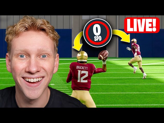 🔴LIVE - College Football 25, But Every Player is ZERO Speed