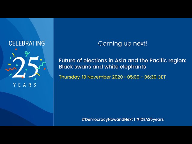 Future of elections in Asia and the Pacific region: Black swans and white elephants