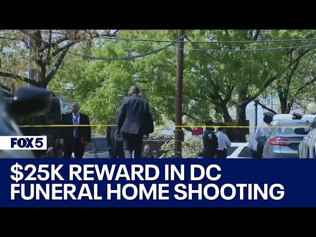 DC Funeral Home Shooting: $25K reward; possible suspect vehicle captured on surveillance video