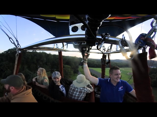 US Hot Air Balloon Flight over Chester County with Pilot Kyle