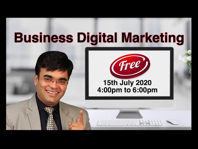 Business Digital Marketing Free Webinar