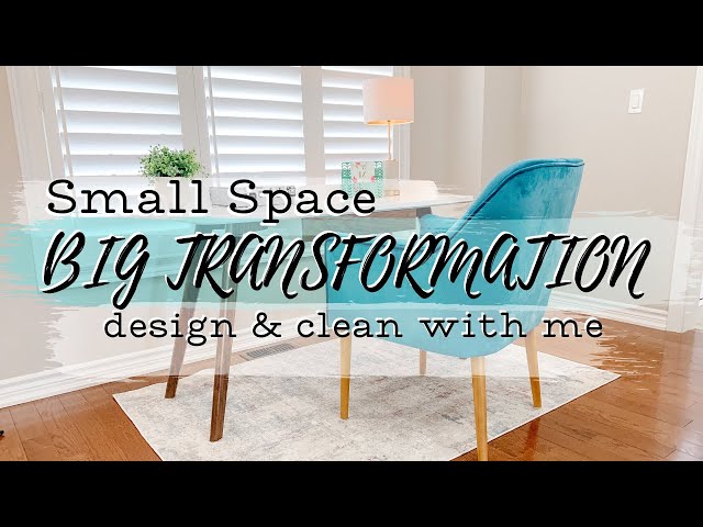 MY NEW DINING ROOM HOME OFFICE SET-UP | DINING ROOM OFFICE COMBO