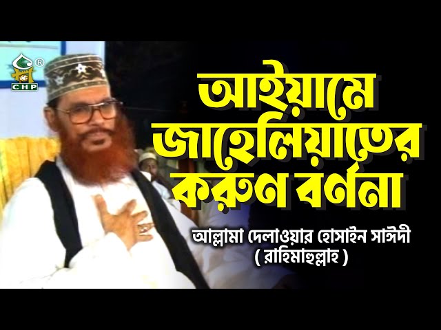 আইয়ামে জাহেলিয়াতের করুণ বর্ণনা । আল্লামা সাঈদী । Aiyame Jaheliater Korun Bornona । Sayedee । CHP