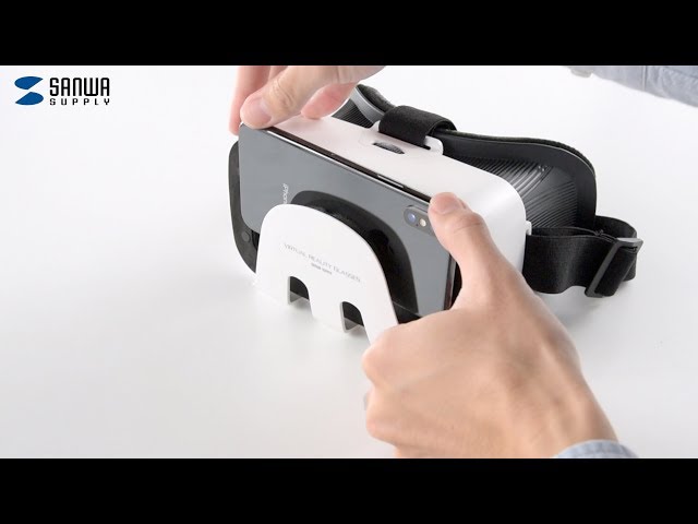 スマホで手軽に3D動画やVR映像を鑑賞できるVRゴーグル　目幅の調節に対応、メガネ対応、iPhone/Android両対応　MED-VRG1