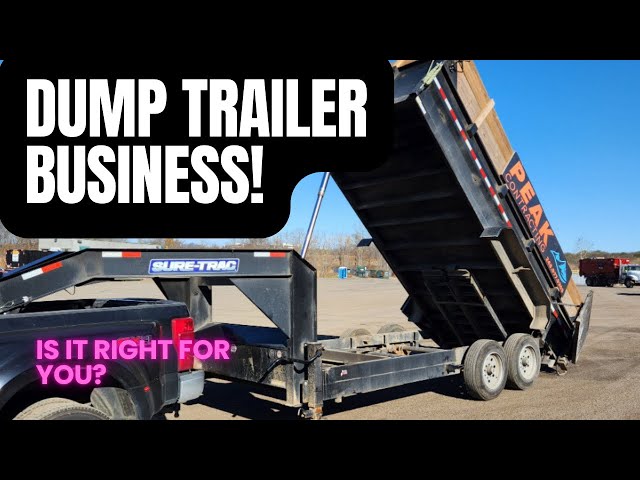 Dump Trailer Business! Worth it? #business #work #selfemployed