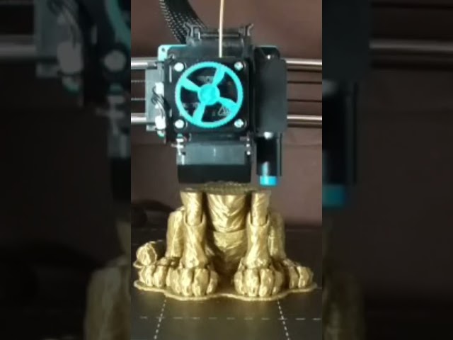 Golden Tiger Articulated 3D Print Timelapse - Sovol SV06 Plus