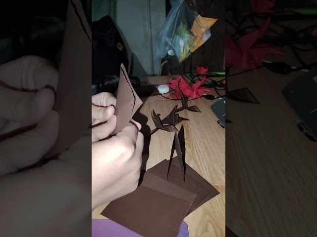 Day 82 of Making 10 paper crane a day until day 100 #papercrane #origami  #papercraft