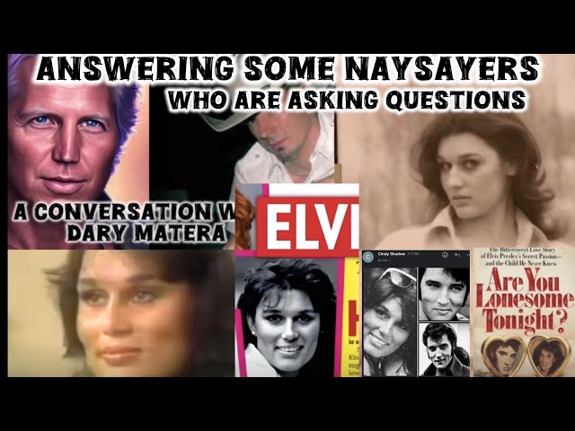 Elvis And Lucy - Rare Elvis Photos Answering Questions About Are You Lonesome Tonight- Researched.