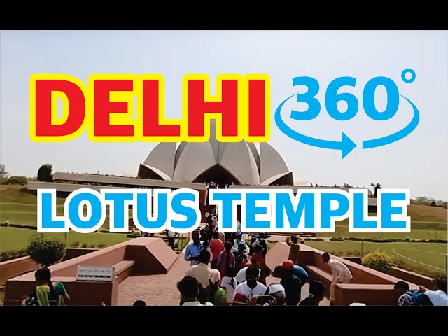 🌿 Lotus Temple 360° Tour | Virtual Taxi Ride in Delhi, India 🇮🇳✨