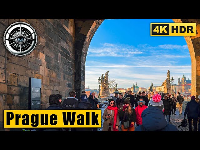 A beautiful walk on the Charles Bridge in Prague 🇨🇿 Czech Republic 2024 4k HDR ASMR