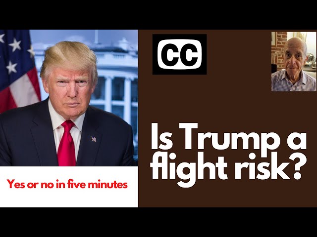 Is Trump a flight risk? (5 minute version)