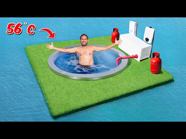 Floating Hot Swimming Pool : For Winters | सर्दियों का मस्त जुगाड़ 🥶