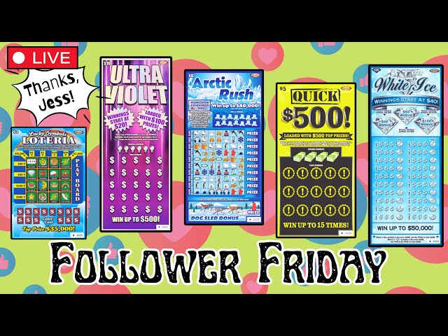 FOLLOWER FRIDAY! YOU SEND THEM, I SCRATCH THEM🍀SCRATCH OFF LOTTERY TICKETS