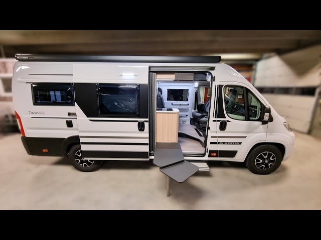 New 4 Beds Luxury Campervan is SMALL but Feels BIG - Adria Twin 640 SL Axess