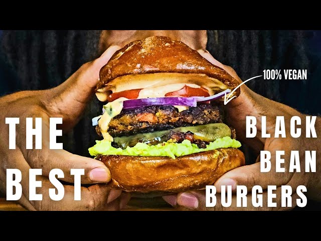 Black Bean Burger | Plant-based, Healthy, High-Protein