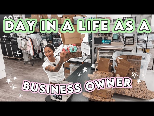 Day In A Life Small Business Owner 📦🖤👩🏻‍💻 Packaging, Sewing, Filming & Dog Photoshoots 🐶