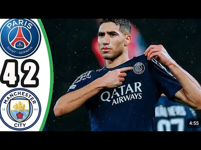 PSG vs MAN CITY 4-2 | All Goals & Highlights | CHAMPIONS LEAGUE Goals today - Remontada