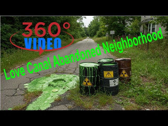 Love Canal: A 360° Drive Through Abandoned Neighborhood, Interactive Pan and Zoom