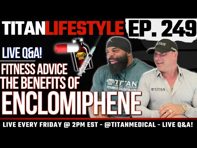 Enclomiphene Citrate for Bodybuilding and PCT?! | Titan Lifestyle - Live Q&A.