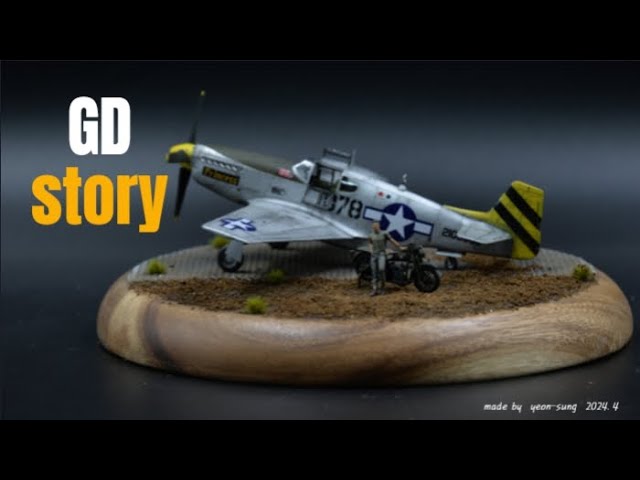 ACADEMY 1/72 MUSTANG P-51C & FIGURE - 비넷 제작 영상