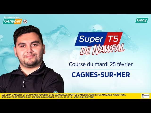 LE PRONO DU SUPER TOP 5 (R1-C1) | 25/02/2025 | A CAGNES-SUR-MER