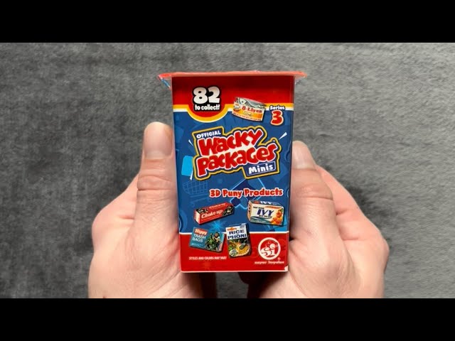 Opening World’s Smallest Official Wacky Packages Minis (Series 3) by Super Impulse