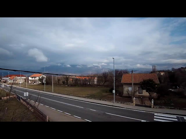 Kijevo, Croatia - Live panorama view on mountain Dinara