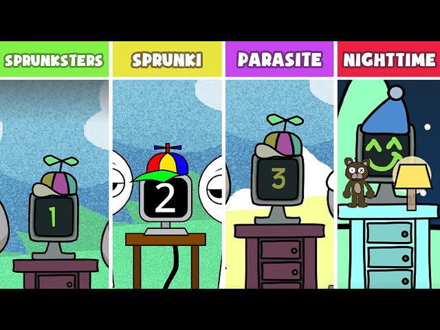 Incredibox : Sprunksters Vs. Sprunki Vs. Night Time Vs. Garten Of Banban Vs Parasite |(NEW MOD)