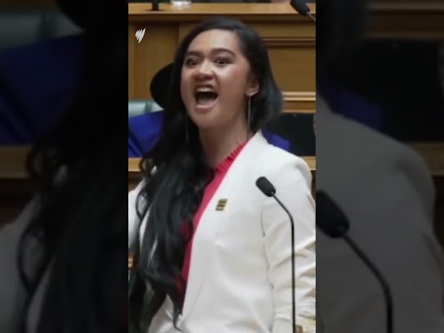 Watch New Zealand's youngest MP’s viral war cry | SBS News