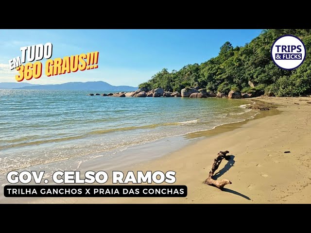 🌿 Trilha Ganchos de Fora x Praia das Conchas – Uma Aventura Virtual em Gov. Celso Ramos, SC! 🏖️