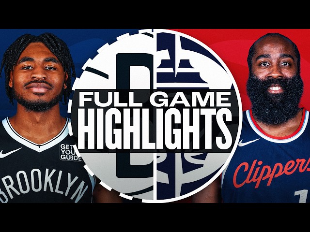 NETS at CLIPPERS | NBA PRESEASON FULL GAME HIGHLIGHTS | October 8, 2024