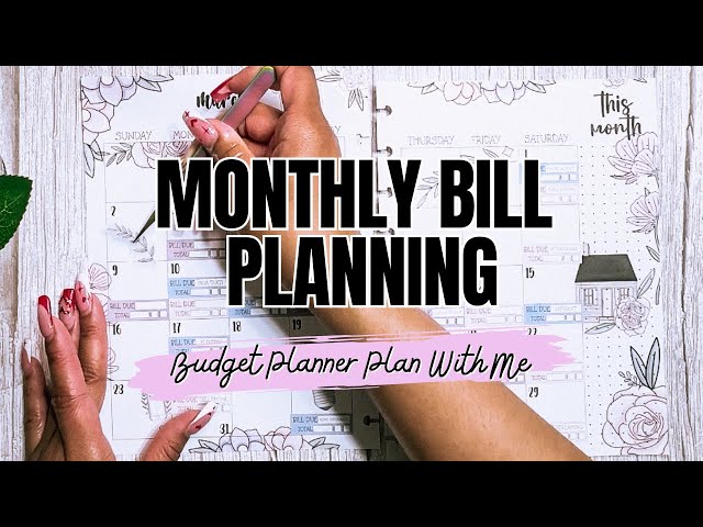 MONTHLY BILL PLANNING | BUDGET PLANNER | NEW LIVE LOVE POSH BUDGET STICKER BOOK