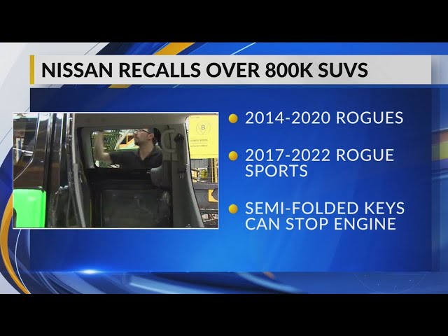 Nissan Rogue, Rogue Sport recalled for collapsing key fob issue