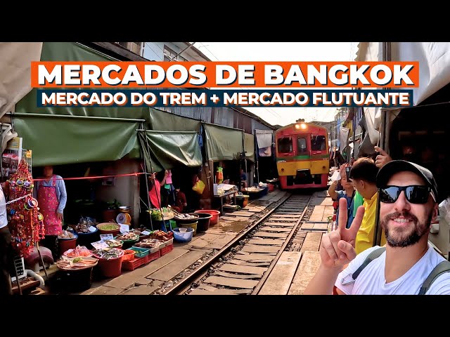 Conheça os Mercados de Bangkok na Tailândia (Mercado do Trem e Mercado Flutuante)