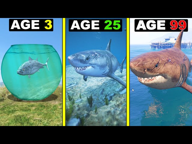 Surviving 99 YEARS As LIFE Of A FISH in GTA 5