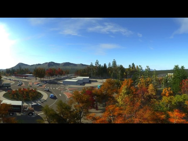 Washington State DOT roundabout design virtual reality presentation