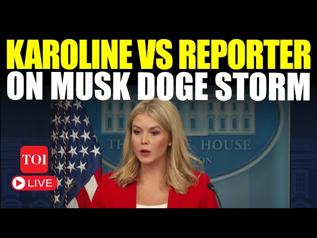 LIVE: Karoline Loses Cool In New Briefing; 'I Reject... Your Question' | Trump Secy Blasts Reporter