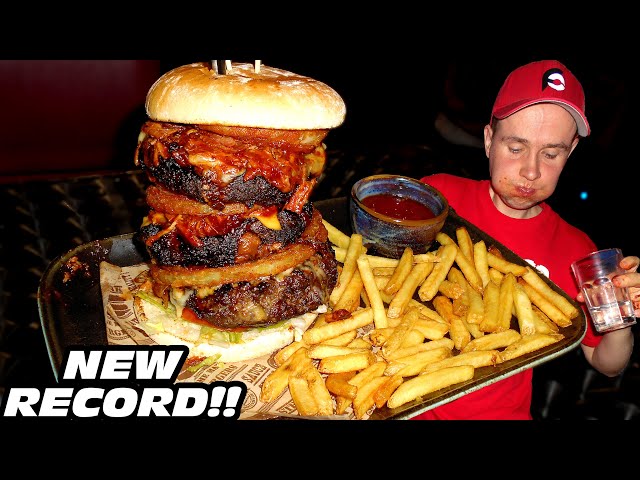 THE 50 STATES BURGER CHALLENGE IN THE UK | RANDY SANTEL'S RECORD DESTROYED!!