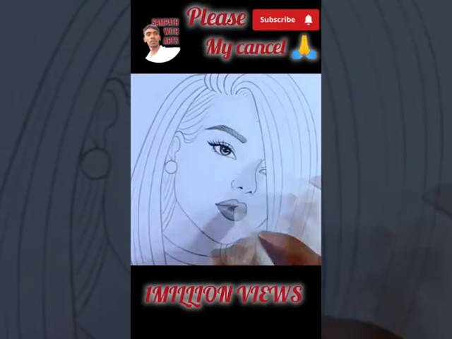 How to girl pencil sketch || please subscribe to my cancel 🙏 ECLECTICA ART #viralart #tending #art